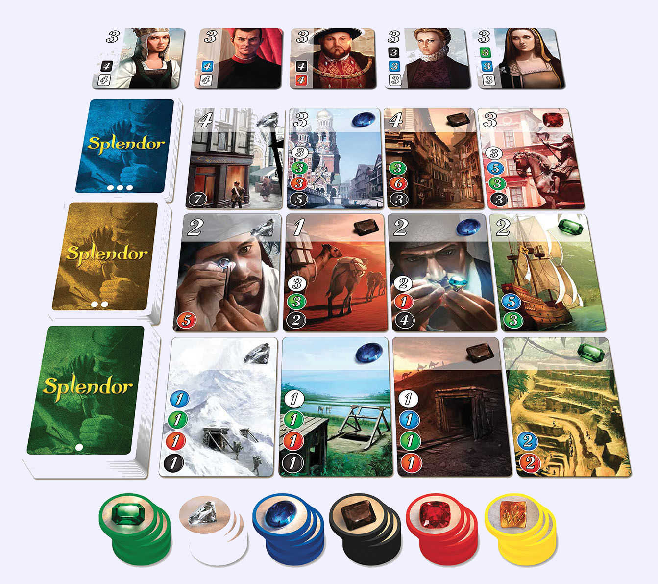 image cartes jeu splendor